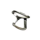 Climbing/Hammock carabiners 2 pieces by DD Hammocks DD-21832 color grey/silver