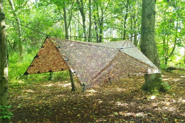 Tarp rainfly 3 x 3 m Pro MC Camo by DD Hammocks DD-21380 color camouflage