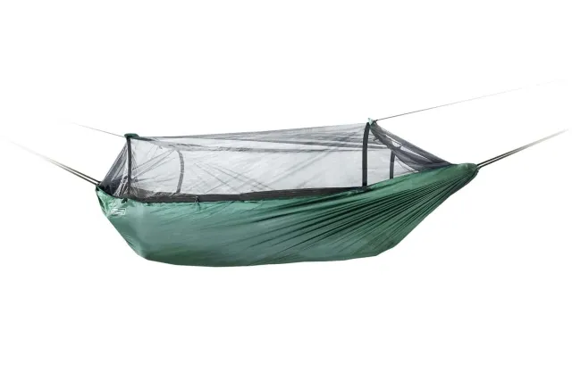 DD Frontline breathable travel hammock with mosquito net olive green by DD Hammocks MA-02124 color green