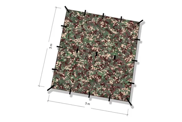Tarp MC 3 x 3 m by DD Hammocks DD-21350 color camouflage