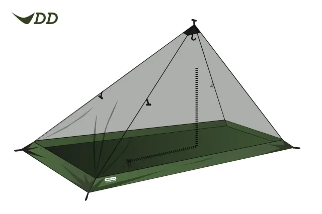 DD Superlight Solo Mesh Tent by DD Hammocks DD-21531 color green