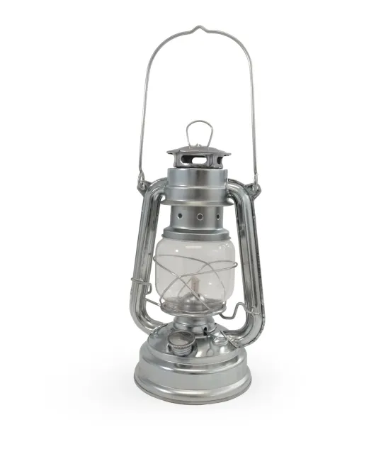 Storm lantern Hurricane galvanized by Origin Outdoors RE-179656 color grey/silver
