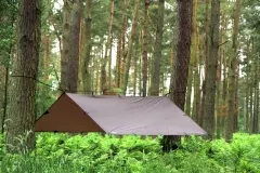 Tarp 3 x 3 m Coyote Brown by DD Hammocks MA-21310 color brown
