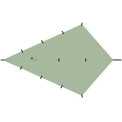 DD Superlight Tarp for cyclists by DD Hammocks DD-21610 color green