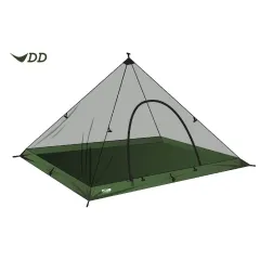 Superlight Pyramid Mesh tent XL by DD Hammocks DD-21530 color black