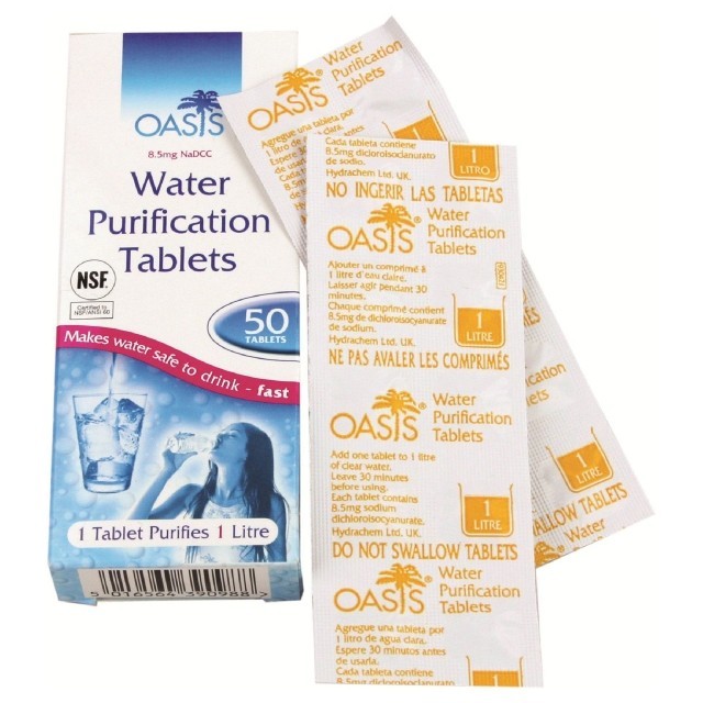 Water treatment Oasis 50 tablets RE-160088