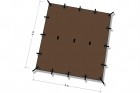Tarp 4 x 4 coyote brown by DD Hammocks MA-21314 color brown